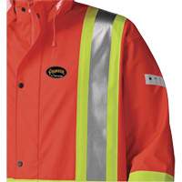 5896 Manteau long imperm&eacute;able et ignifuge, Petit, Orange haute visibilit&eacute; Cantin et fils