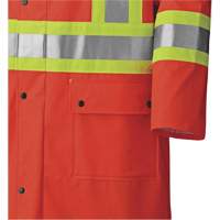 5896 Manteau long imperm&eacute;able et ignifuge, Petit, Orange haute visibilit&eacute; Cantin et fils