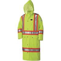 5897 Manteau long imperm&eacute;able et ignifuge, Grand, Jaune lime haute visibilit&eacute; Cantin et fils