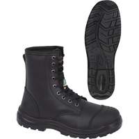 1027 Black 8" Work Boots, Leather, Steel Toe, Size 10 Cantin et fils