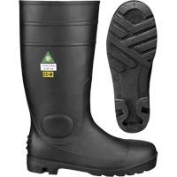 1022 Safety Boots, PVC, Steel Toe, Size 10, Puncture Resistant Sole Cantin et fils