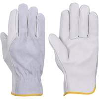 535G Beige Driver's Gloves, Small, Grain Cowhide Palm Cantin et fils