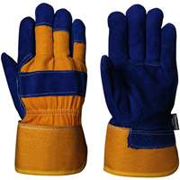 630 Blue Insulated Fitter's Gloves, One Size, Split Cowhide Palm, Boa Inner Lining Cantin et fils