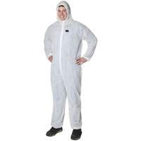 2035 Disposable Coveralls, Small, White, Polypropylene Cantin et fils
