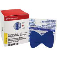 Pansements bleus d&eacute;tectables par d&eacute;tecteurs de m&eacute;taux pour bout de doigt, Bout de doigt, Tissu d&eacute;tectable, St&eacute;rile Cantin et fils