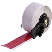 Multi-Purpose Label Tape, Vinyl, Red, 1" Width Cantin et fils