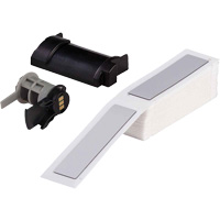 Raised Panel Labels, Polyester, 1" L x 4" H, White Cantin et fils