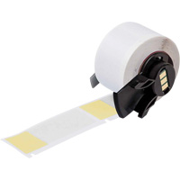 Self-Laminating Wrap-Around Wire & Cable Labels, Vinyl, 1" L x 2.5" H, White Cantin et fils