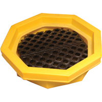 Ultra-Drum Tray&reg; with Grating, 32" L x 32" W x 8.1" H, 21.1 US gal. Spill Capacity Cantin et fils