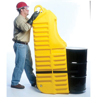Chariot pour baril, 26,5'' lo x 26,5'' la x 5'' h, Cap. de d&eacute;versement 800 gal. US Cantin et fils