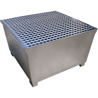 Ultra-IBC Spill Pallet en acier, Capacit&eacute; de d&eacute;versement 370 gal. US, 57,6" x 34,7" x 56,9" Cantin et fils
