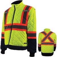 Manteau pour installations frigorifiques, Polyester, Orange haute visibilit&eacute;, Petit Cantin et fils