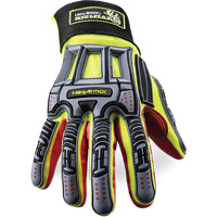 Gants r&eacute;sistants aux coupures Rig Lizard 2028X, 6/T-petit, Paume en Synth&eacute;tique/PEHP, Poignet &eacute;lastique/Boucle et crochet Cantin et fils