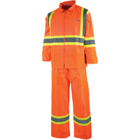 V&ecirc;tement imperm&eacute;able &eacute;tanche, Nylon/PVC, T-petit, Orange haute visibilit&eacute; Cantin et fils