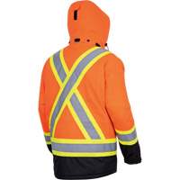 5407 Waterproof Insulated Heated Safety Jacket, Men's, Small, High-Visibility Orange Cantin et fils