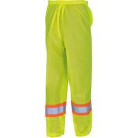 5670 Traffic Safety Pants, Polyester, 2X-Small/X-Small, High Visibility Lime-Yellow Cantin et fils
