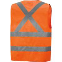 6885 Veste de s&eacute;curit&eacute; haute visibilit&eacute; en tricot chaîne, Orange haute visibilit&eacute;, Petit, Polyester Cantin et fils