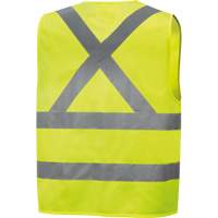 6886 Veste de s&eacute;curit&eacute; haute visibilit&eacute; en tricot chaîne, Jaune lime haute visibilit&eacute;, Petit, Polyester Cantin et fils