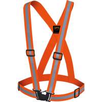 5496 High-Visibility Safety Sash, High Visibility Orange, Silver Reflective Colour, One Size Cantin et fils