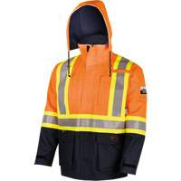 4484 Defender&reg; FR/Arc/Antistatic Trilaminate Safety Jacket, Small, Black/High Visibility Orange, 11 cal/cm² Cantin et fils