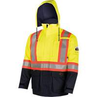 4485 Defender&reg; FR/Arc/Antistatic Trilaminate Safety Jacket, Small, Black/High Visibility Yellow, 11 cal/cm² Cantin et fils