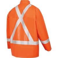 5990J Super Heavy-Duty FR/Arc Resistant Safety Rain Jacket, Small, High Visibility Orange, 11 cal/cm² Cantin et fils