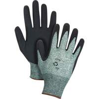 Eco-Friendly Crinkle Grip Coated Gloves, 9, Foam Latex Coating, 15 Gauge, Nylon/RPET Shell Cantin et fils