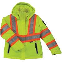 Womens Insulated Flex Safety Jacket, Polyester, High Visibility Lime-Yellow, X-Small Cantin et fils
