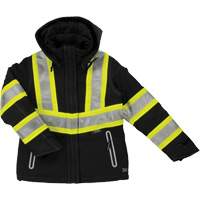 Womens Insulated Flex Safety Jacket, Polyester, Black, X-Small Cantin et fils
