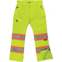 Pantalon de s&eacute;curit&eacute; isolant et extensible pour femmes, Polyester, T-petit, Jaune lime haute visibilit&eacute; Cantin et fils