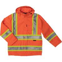 Manteau de s&eacute;curit&eacute; imperm&eacute;able en tissu ind&eacute;chirable Ripstop, Polyester, T-petit, Orange haute visibilit&eacute; Cantin et fils