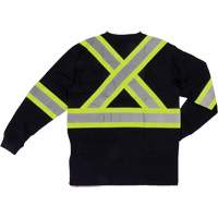 T-shirt de s&eacute;curit&eacute; &agrave; manches longues, Coton, T-petit, Noir Cantin et fils