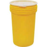 Plastic Lab Pack Nestable Drum with Lever-Lock, 55 US gal., Mobile Cantin et fils