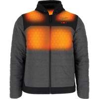M12 Heated Quietshell Jacket with Battery, Men's, Small, Grey Cantin et fils