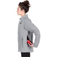 M12 Heated Axis Jacket with Battery, Women's, Small, Grey Cantin et fils