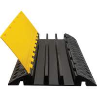Polyurethane Cable Protector, 3 Channels, 35.43" L x 19.69" W x 3" H Cantin et fils