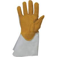 Gants de soudage 335DBP Endura, Cuir de vache refendu/Cuir d'&eacute;lan refendu, Taille Petit Cantin et fils