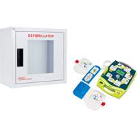 Ensemble armoire murale et d&eacute;fibrillateur AED Plus, Semi-automatique, Anglais, Classe 4 Cantin et fils