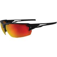 Pumori Safety Glasses, Red/Mirror Lens, Anti-Scratch, ANSI Z87+/MCEPS GL-PD 10-12/Meets/Exceeds CSA Z94.3 Cantin et fils