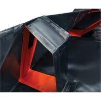 Berme d&eacute;ployable &agrave; mur IBX, Capacit&eacute; 268 gal. US, 6' la x 6' lo x 12" h, Support &agrave; encliqueter Cantin et fils