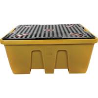 Palette de d&eacute;versements IBC, Capacit&eacute; de d&eacute;versement 333 gal. US, 66" x 66" x 27,5" Cantin et fils