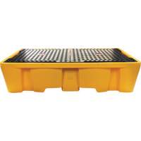 Double palette de d&eacute;versements IBC, Capacit&eacute; de d&eacute;versement 317 gal. US, 89" x 57" x 23" Cantin et fils
