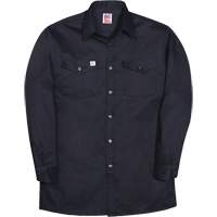 Chemise industrielle de travail &agrave; manches longues, Hommes, Petit, Bleu marine Cantin et fils