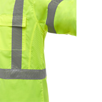 Chemise de travail &agrave; manches longues et X au dos Bisley avec X-Airflow, Poly-coton, Petit, Jaune lime haute visibilit&eacute; Cantin et fils