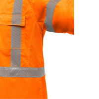 Chemise de travail &agrave; manches longues et X au dos Bisley avec X-Airflow, Poly-coton, Petit, Orange haute visibilit&eacute; Cantin et fils