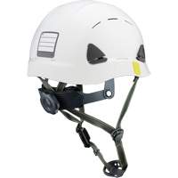 Casque de s&eacute;curit&eacute; d'escalade Fibre Metal, R&eacute;pond aux normes CSA type 2, Suspension Rochet, Ventil&eacute; Cantin et fils
