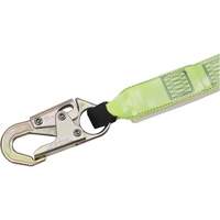 SA-6402-4 Shock Absorbing Lanyard, 4', Form Hook Center, Snap Hook Leg Ends, Polyester Cantin et fils