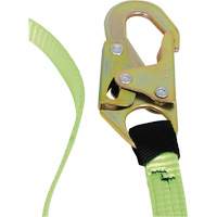 SA-54000-6 Shock Absorbing Lanyard, 6', Snap Hook Center, Snap Hook Leg Ends, Polyester Cantin et fils