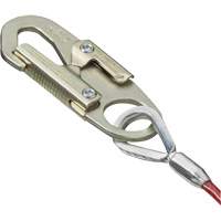 SA-5500-4 Shock Absorbing Lanyard, 4', Snap Hook Center, Snap Hook Leg Ends, Galvanized Steel Cantin et fils