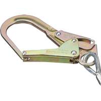SA-5502-6 Shock Absorbing Lanyard, 6', Form Hook Center, Snap Hook Leg Ends, Galvanized Steel Cantin et fils
